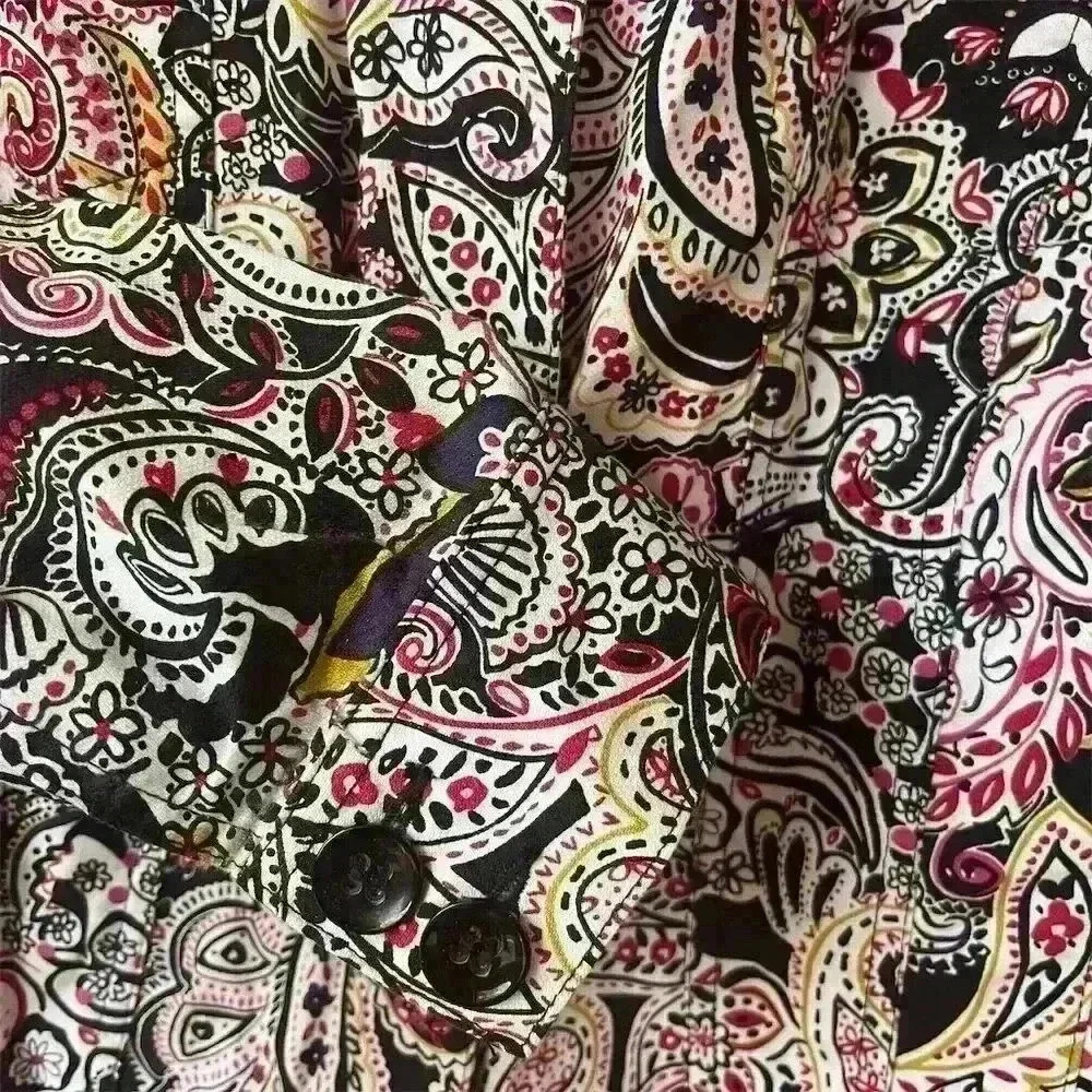 Charter Club Women's XL Paisley Button-Up Blazer Multicolor Jacket - Picture 5 of 10
